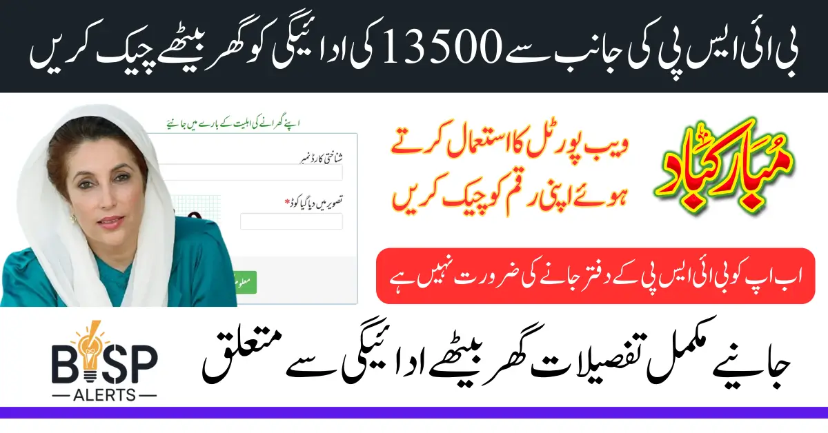 8171 Web Portal 2025 Check Online 13500 Payment By CNIC Know Details Step By Step