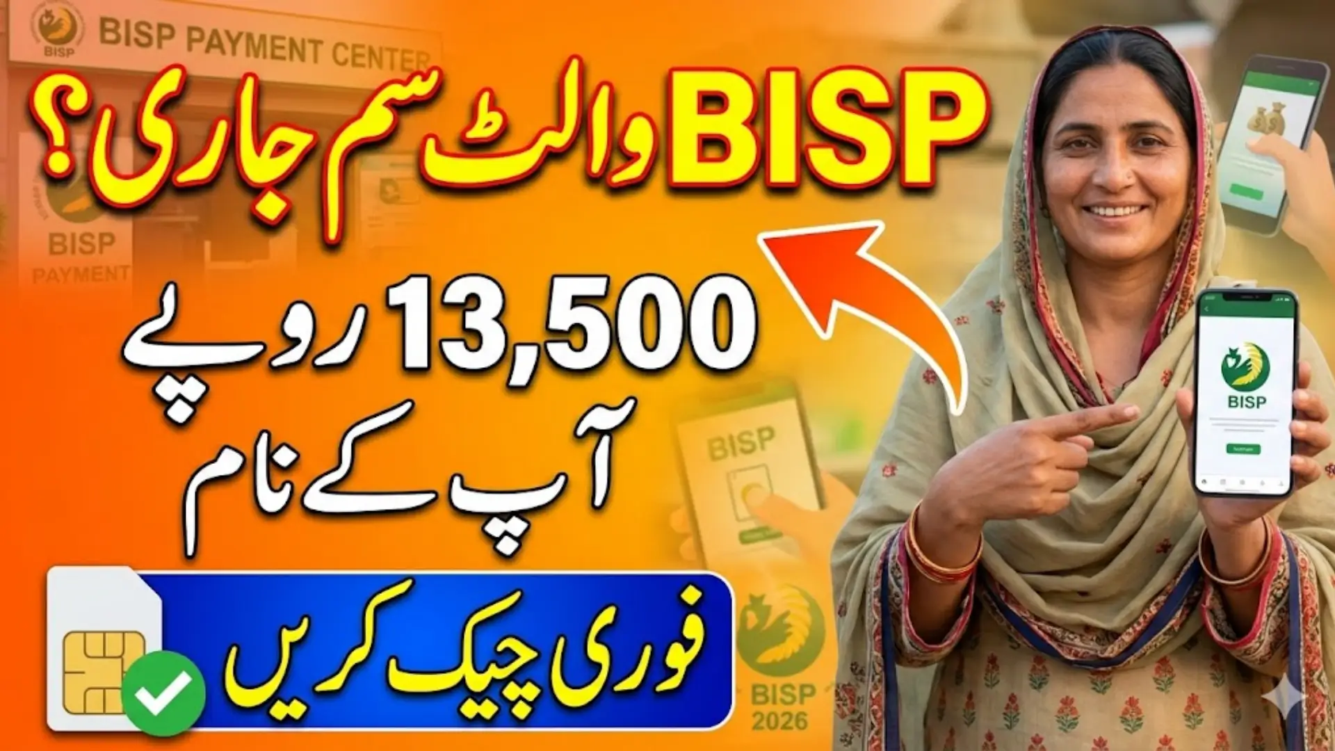 BISP Wallet SIM Issued Or Not For 13500 Payment Withdrawal In 2026 Check Details