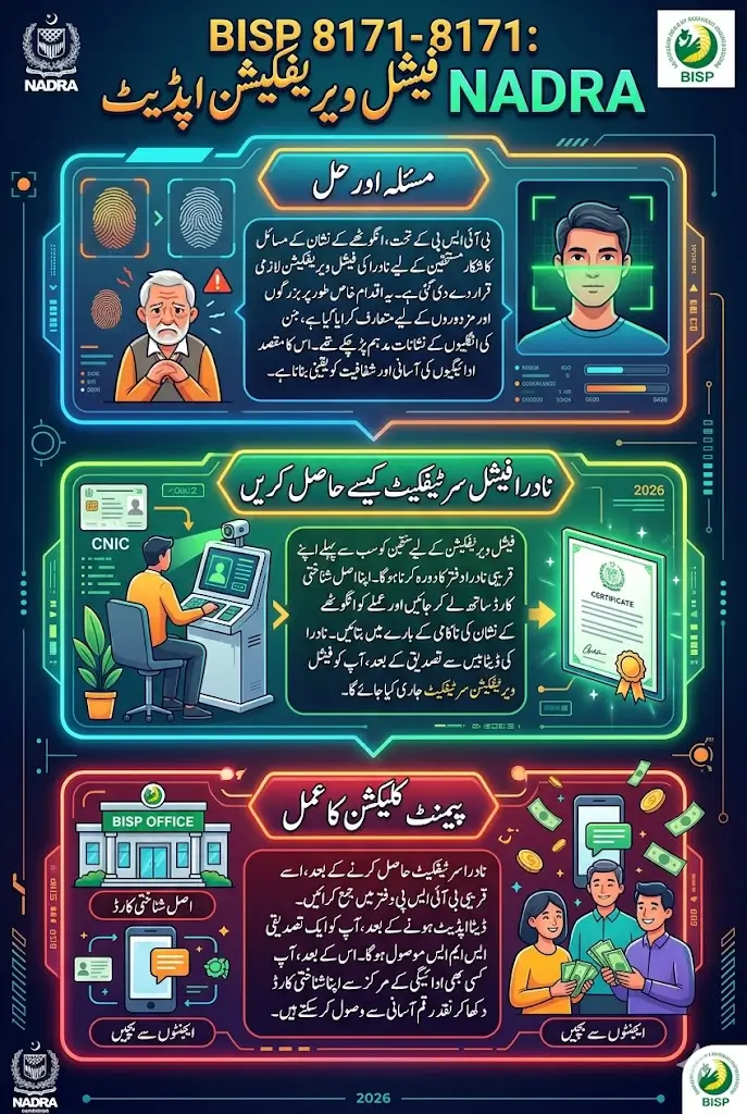 BISP 8171 Update NADRA Facial Verification Now Required for Payment Collection